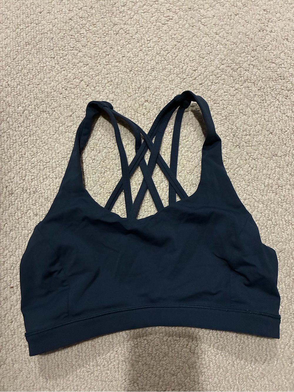 lululemon athletica Crisscross Strappy Sports Bra - Navy Blue